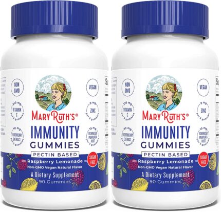 Immunity Gummies 5-in-1 by MaryRuth's (Raspberry Lemonade)